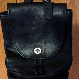 Vintage black Coach backpack